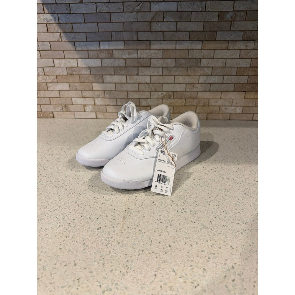 Reebok Princess Classic Sneakers Womens‎ 8 White NWT